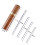 4pcs large-eye stitching needles with coffee storage bottle 4