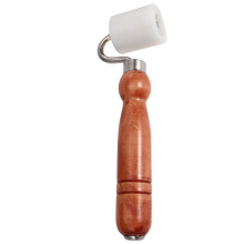 plastic wall sticker roller flat pressure tool with pom bearing white