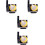 RTC Clock Module 4 Pcs High Precision Memory Module For Raspberry Pi 5