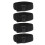 4St Eenvoudige Elastische Lunchbox Straps Van Zwart Nylon 9