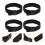 4St Eenvoudige Elastische Lunchbox Straps Van Zwart Nylon 3
