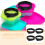 4St Eenvoudige Elastische Lunchbox Straps Van Zwart Nylon 8