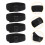 4St Eenvoudige Elastische Lunchbox Straps Van Zwart Nylon 5