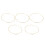 1Set 5 Eisenringe Rund DIY Zubehör Gold 5