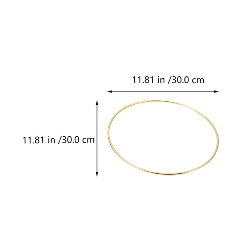 1Set 5 Eisenringe Rund DIY Zubehör Gold 1