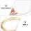 1Set 5 Eisenringe Rund DIY Zubehör Gold 9