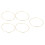 1Set 5 Eisenringe Rund DIY Zubehör Gold 1