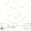 1Set 5 Eisenringe Rund DIY Zubehör Gold 6