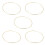 1Set 5 Eisenringe Rund DIY Zubehör Gold 3