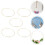 1Set 5 Eisenringe Rund DIY Zubehör Gold 4