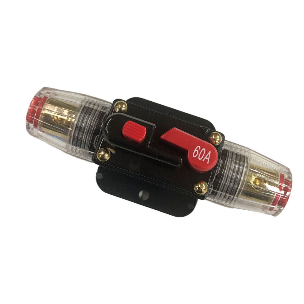 60A Circuit Breaker Reset Fuse For Car Audio Marine Bike Use Black 3301380293257