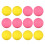 12 kinderplastic elastische PU-ballen /buiten (roze, ) 9