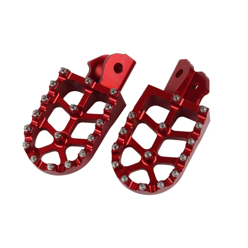 Motorbike Foot Rests For Crf150f And Crf230f, Motorcycle Foot Pegs, Non Slip Footpegs, Universal Footrest Adapter, Red 9016109101327