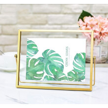 Gold Photo Frame Decor Desk Display 5x7 To 6x8 Desktop Frames Vintage Style For Photos Artwork Tabletop