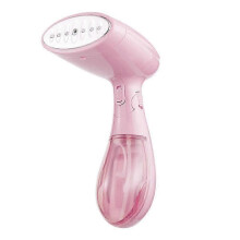 Plancha de ropa portátil con función de vapor continuo, 25 x 18 x 14 cm, color rosa, 1 unidad