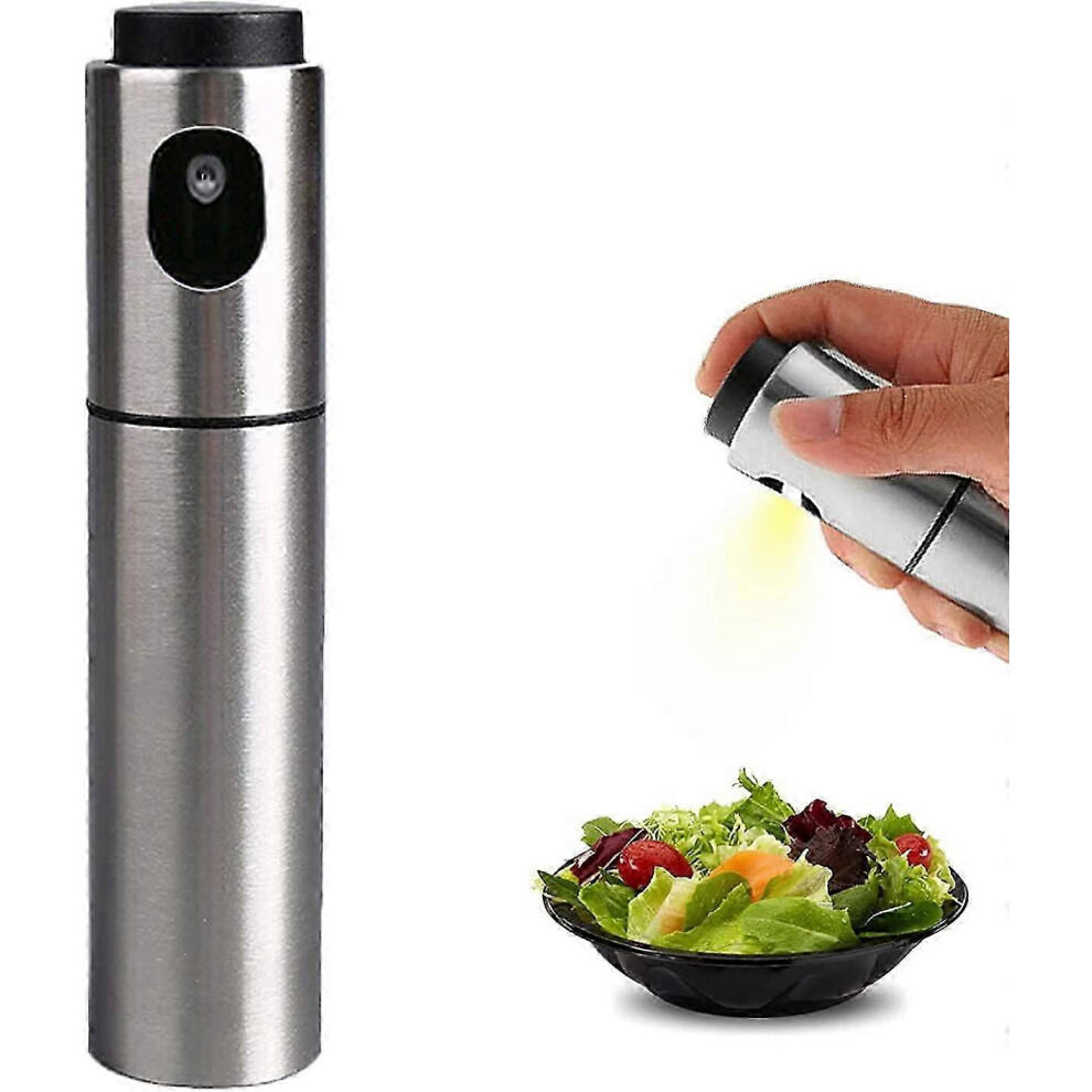 Olive Oil Sprayer, Portable Vinegar Spray Bottle for Salad, BBQ, Frying, Grilling, Cooking, Stainless Steel Oil Sprayer
