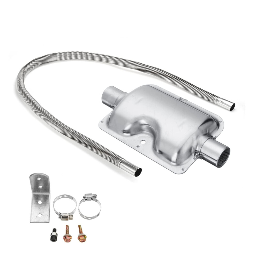 Car Air Parking Heater Ducting 100Cm 24Mm Exhaust Muffler With Clamps Fits Diesel Heaters For Webasto Eberspacher Car Heater 9016109101747
