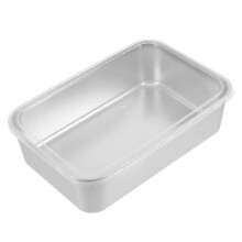 Bandeja para hornear galletas de acero inoxidable, molde profundo para hornear, ideal para aficionados