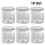 10Ensembles Pots En Verre Pour Lait, Pudding Petits Desserts 10