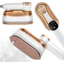 Plancha de vapor portátil, miniplancha de vapor de 1200 W con pantalla LCD, plancha de mano para ropa