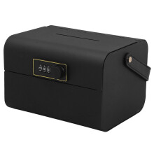Caja pequeña para dinero con candado de combinación, hucha metálica portátil, organizador de monedas,