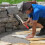 Tapping Block Sol Bois Caoutchouc Poignée Ergonomique Noir 9