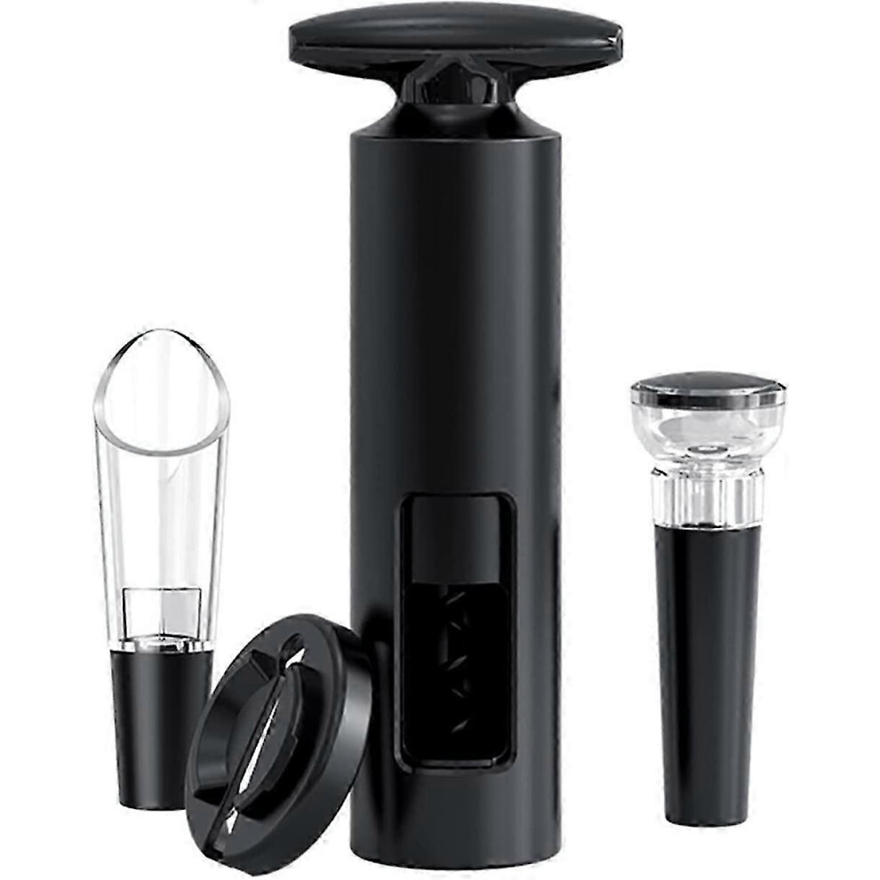 Professional Bottle Opener, Manual Corkscrew Set, Foil Cutter, Vacuum Wine Stopper (4 in 1 Set)