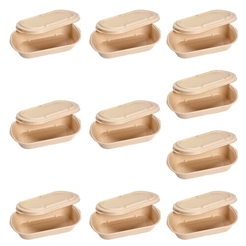 10pcs 850ml meal prep containers with pulp lid