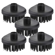 Paquete de 5 cabezales de cepillo reutilizables para mopa de vapor: accesorios de repuesto universales
