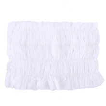 200Pcs White Elastic Non-Woven Hairbands for Spa Makeup Skin Care Use