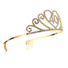 Legeringen Koninginnenkroon Tiara Voor Verjaardagsfeest
