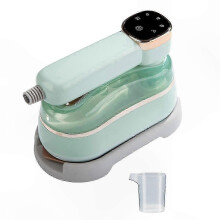 Vaporizador de prendas portátil, mini vaporizador de viaje de mano con enchufe europeo para uso doméstico.