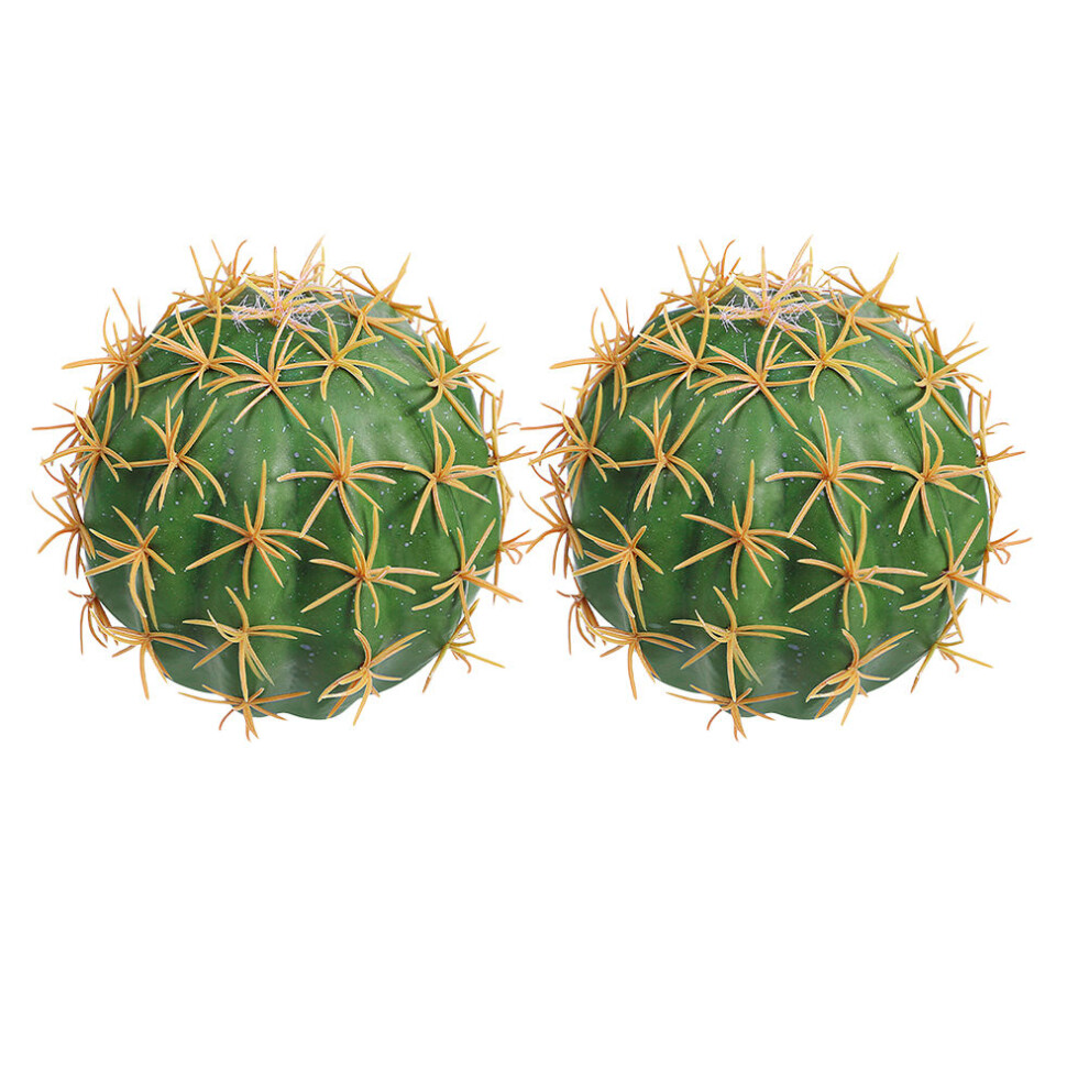 2Pcs Auto Mirror Danglers Foam Antenna Toppers Cartoon Cactus Green 3301456967990