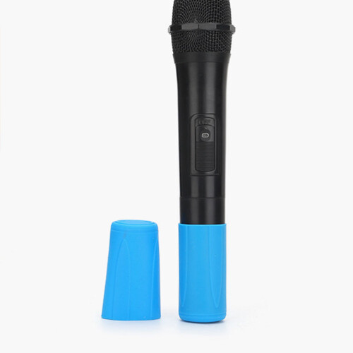 4pcs silicone microphone sleeve anti-rolling cover for handheld mics 2
