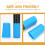 4pcs silicone microphone sleeve anti-rolling cover for handheld mics 7