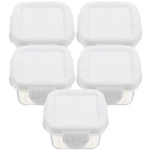 5pcs portable hamster food containers with lid leak proof