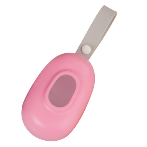 Distributeur Déchets Animaux Silicone Rose Pour Promenade