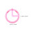 3pcs plastic protractor for school, teaching tool for students and teachers 2