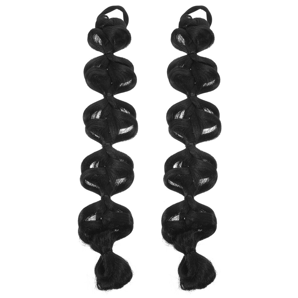 Villcase Unisex 2Pack Fashion Style Braided Ponytail For Quick Styling