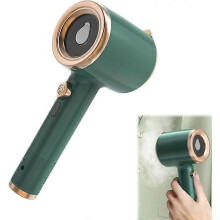 (Verde) Miniplancha plegable, plancha de vapor plegable (con depósito de agua de 50 ml), plancha de
