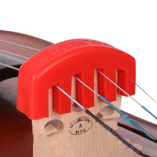 4pcs rubber violin practice mutes for silent playing 2