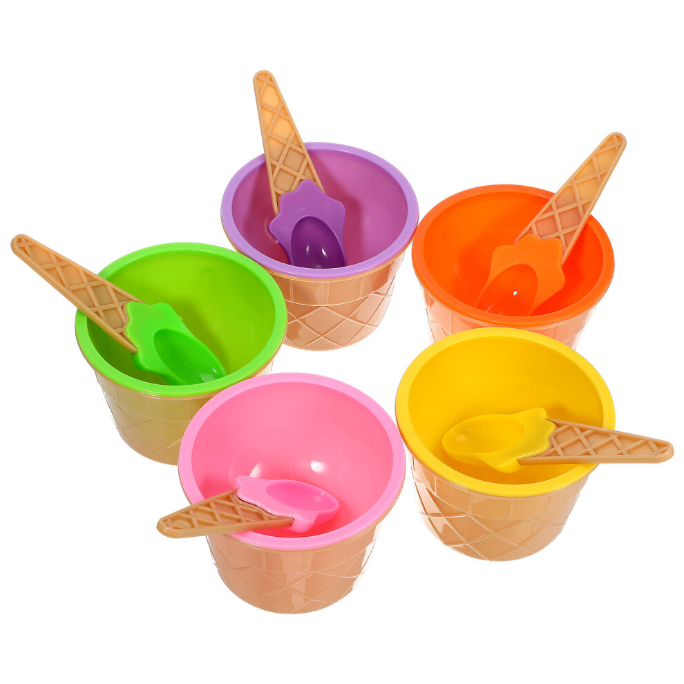 5 sets ice cream bowl holder dessert serving cup-image-OPC-PKRNG9C-NEW