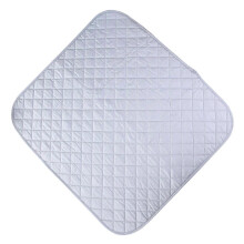 Alfombrilla de planchar plegable con aislamiento térmico, estilo broche barroco, de algodón, para plancha