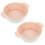 2pcs ceramic soup bowls with handles baking pans 10