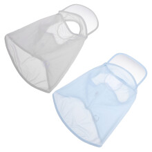 2 stuks gezichtsmasker met hoed, zonneblokkerend, ademend, voor buiten