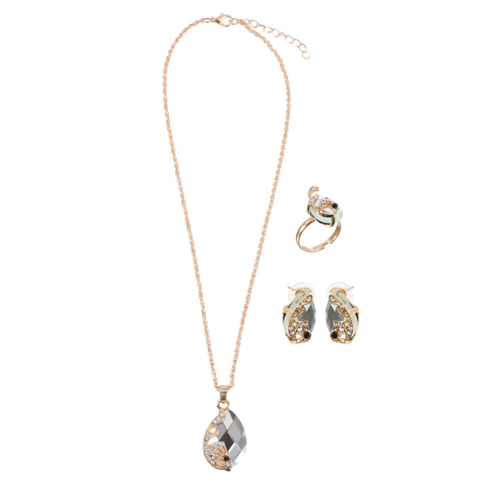 Photos - Other Jewellery Noble Droplets Necklace Earring Set Wing