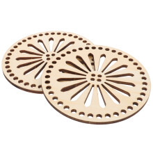 2pcs wooden bag bottoms for diy knitting crochet bases