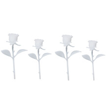 4pcs diy crystal epoxy rose model 30mm 35mm white for home decor