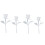 4pcs diy crystal epoxy rose model 30mm 35mm white for home decor 1