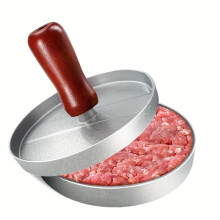 (Burger Press*1, one-size) Stainless Steel Burger Press (1 Count), Portable Non Stick Manual Burger Press, Meat & Poultry Utensils for Home Kitchen Use, Summer for